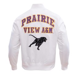 Prairie View A&M University Classic White Satin Jacket Prairie View A&M University Classic White Satin Jacket