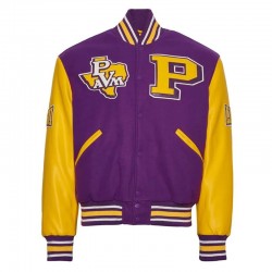 Prairie View A&M University Purple and Gold Varsity Jacket