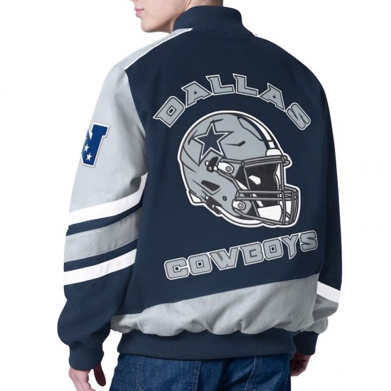 Prime Time Racing Dallas Cowboys Navy Jacket