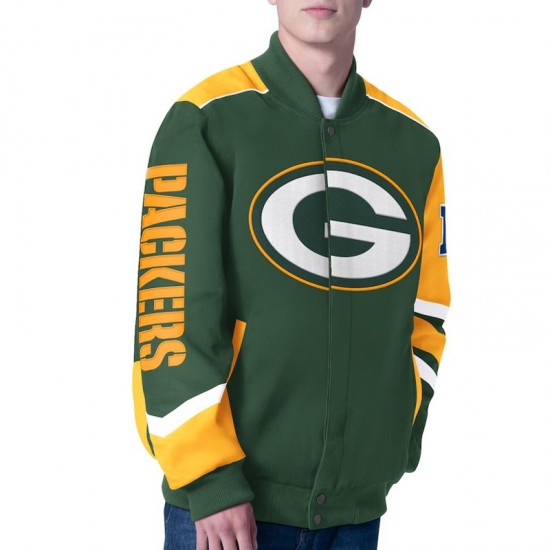 Prime Time Racing Green Bay Packers Green Jacket Prime Time Racing Green Bay Packers Green Jacket