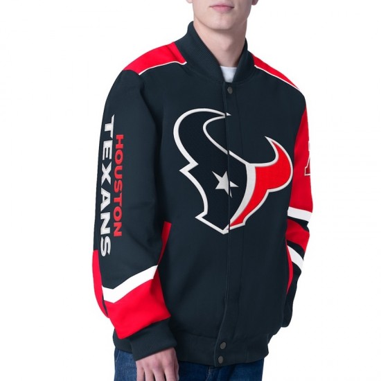 Prime Time Racing Houston Texans Navy Jacket