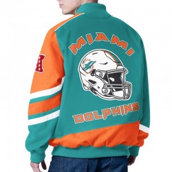 Prime Time Racing Miami Dolphins Aqua Jacket