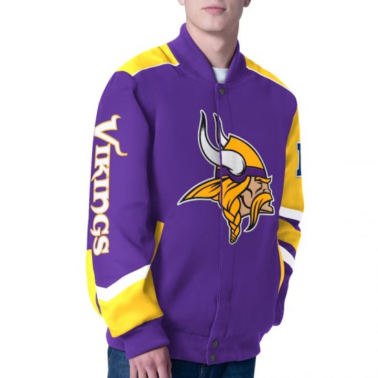 Prime Time Racing Minnesota Vikings Purple Jacket Prime Time Racing Minnesota Vikings Purple Jacket