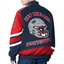 Prime Time Racing New England Patriots Navy Jacket