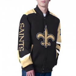 Prime Time Racing New Orleans Saints Black Jacket