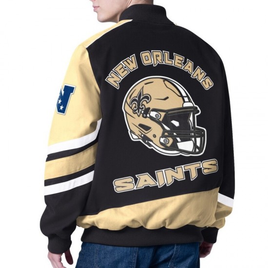 Prime Time Racing New Orleans Saints Black Jacket