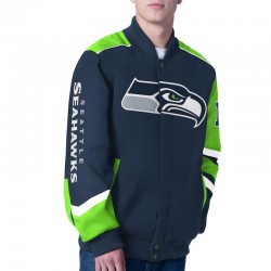 Prime Time Racing Seattle Seahawks Navy Jacket