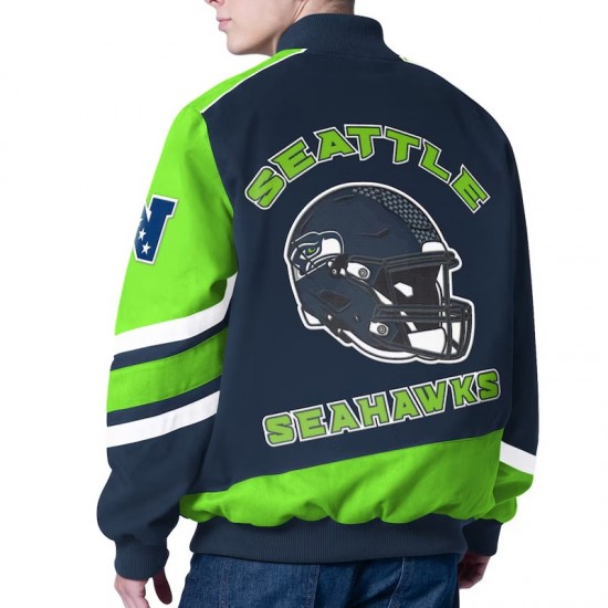 Prime Time Racing Seattle Seahawks Navy Jacket
