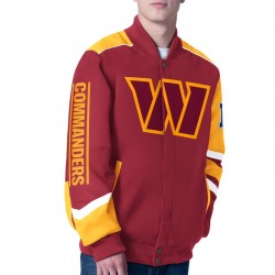 Prime Time Racing Washington Commanders Burgundy Jacket