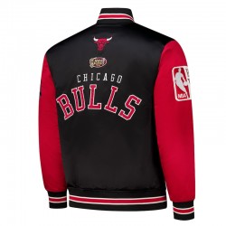 Primetime Chicago Bulls Black and Red Jacket Primetime Chicago Bulls Black and Red Jacket