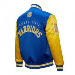 Primetime Golden State Warriors Royal and Gold Jacket Primetime Golden State Warriors Royal and Gold Jacket