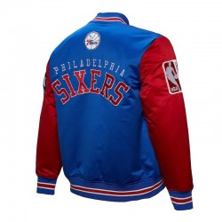 Primetime Philadelphia 76ers Royal and Red Jacket Primetime Philadelphia 76ers Royal and Red Jacket