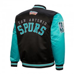 Primetime San Antonio Spurs Black and Aqua Jacket