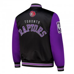 Primetime Toronto Raptors Black and Purple Jacket