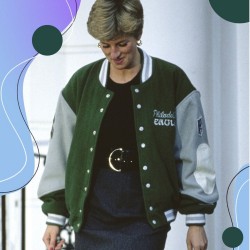 Princess Diana Philadelphia Eagles Retro Wool Varsity Jacket