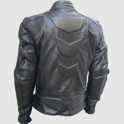 Protective Men’s Black Leather Motorcycle Jacket