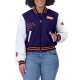 Purple/White Phoenix Suns Varsity Full-Zip Jacket