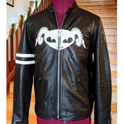 Puscifer Maynard James Keenan Striped Leather Jacket