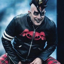 Puscifer Maynard James Keenan Striped Leather Jacket