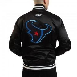 Ransom Houston Texans Black Satin Jacket