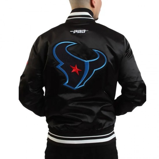 Ransom Houston Texans Black Satin Jacket Ransom Houston Texans Black Satin Jacket