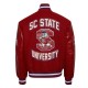 Red South Carolina State University Varsity Jacket Red South Carolina State University Varsity Jacket