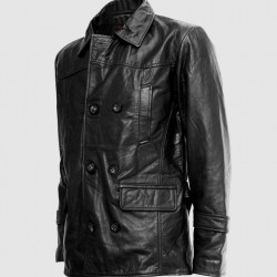 Reefer Black Leather Jacket