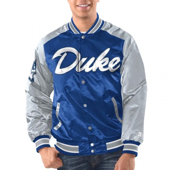 Renegade Duke Blue Devils Blue and Gray Jacket Renegade Duke Blue Devils Blue and Gray Jacket