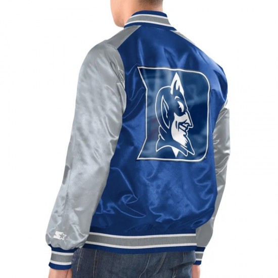 Renegade Duke Blue Devils Blue and Gray Jacket Renegade Duke Blue Devils Blue and Gray Jacket