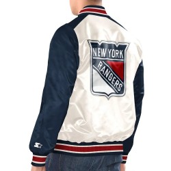 Renegade NY Rangers Navy and White Jacket Renegade NY Rangers Navy and White Jacket