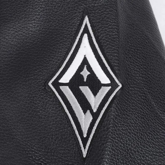 Retro Las Vegas Aces Classics Rib Varsity Jacket Retro Las Vegas Aces Classics Rib Varsity Jacket