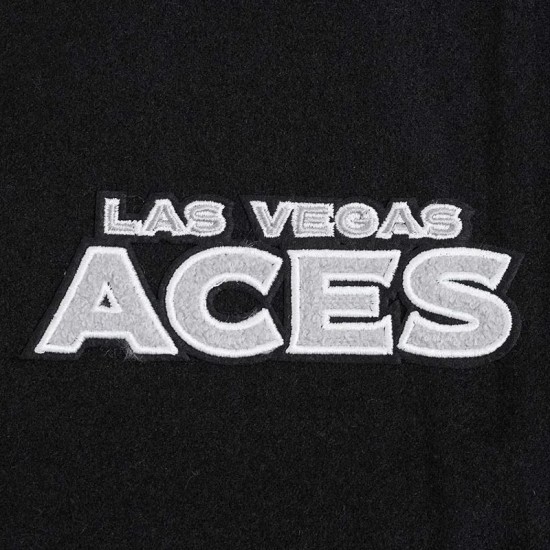 Retro Las Vegas Aces Classics Rib Varsity Jacket Retro Las Vegas Aces Classics Rib Varsity Jacket