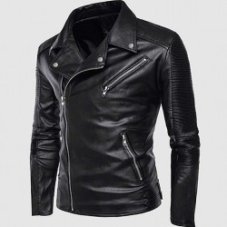 Retro Motorcycle Leather Jacket