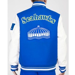 Retro Seattle Seahawks Classic Rib Varsity Jacket