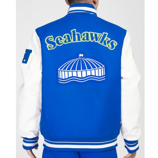 Retro Seattle Seahawks Classic Rib Varsity Jacket Retro Seattle Seahawks Classic Rib Varsity Jacket