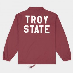 Retro Troy State Trojans Football Coaches Jacket Retro Troy State Trojans Football Coaches Jacket
