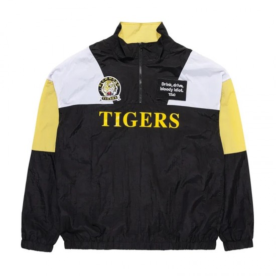 Richmond Tigers Black Throwback Windbreaker Pullover Jacket Richmond Tigers Black Throwback Windbreaker Pullover Jacket