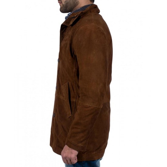 Robert Taylor Sheriff Longmire Suede Coat