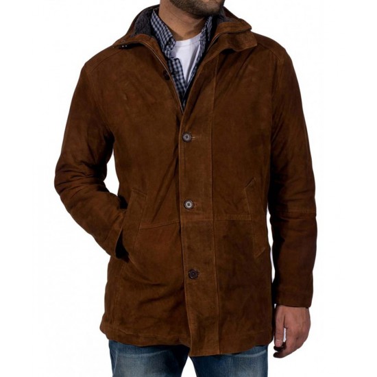 Robert Taylor Sheriff Longmire Suede Coat
