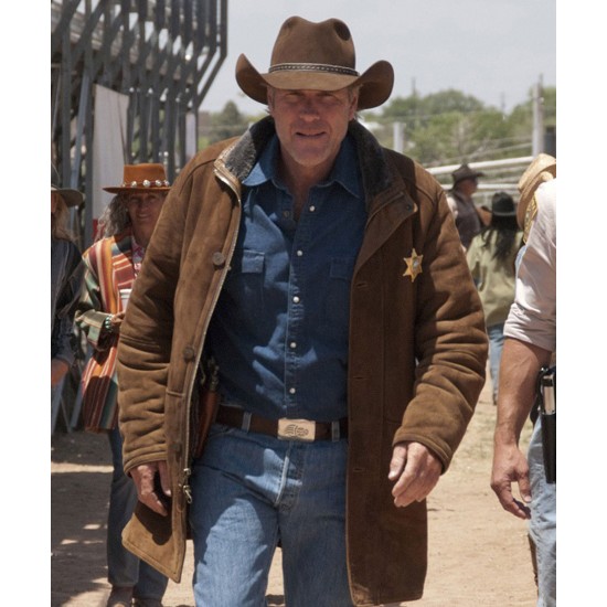 Robert Taylor Sheriff Longmire Suede Coat