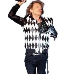 Rolling Stones Star Sir Mick Jagger Leather Jacket Rolling Stones Star Sir Mick Jagger Leather Jacket