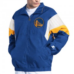 Royal Full-Zip Golden State Warriors Yard Line Jacket Royal Full-Zip Golden State Warriors Yard Line Jacket