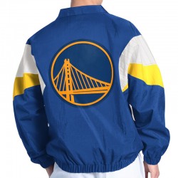 Royal Full-Zip Golden State Warriors Yard Line Jacket Royal Full-Zip Golden State Warriors Yard Line Jacket