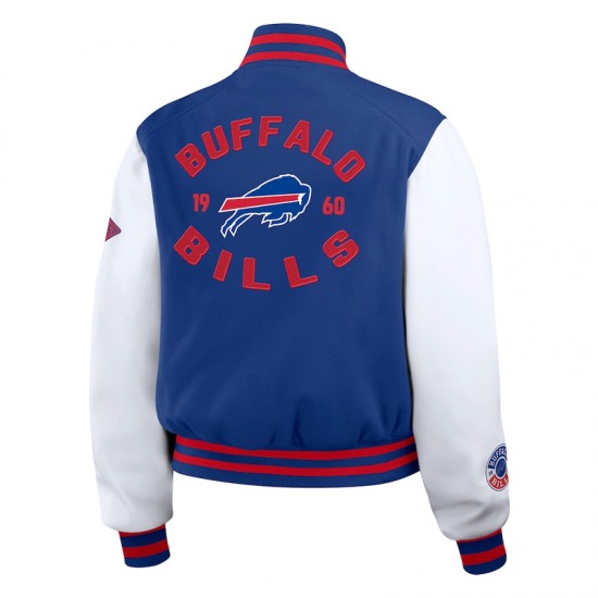 Royal/White Buffalo Bills Varsity Full-Zip Jacket Royal/White Buffalo Bills Varsity Full-Zip Jacket