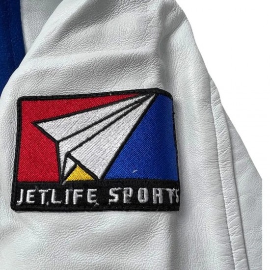 Royal/White Jet Life Varsity Jacket