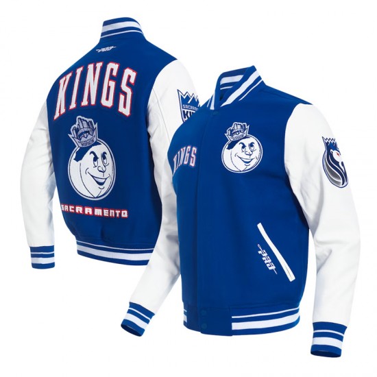 Sacramento Kings 2024/25 City Edition Chenille Blue Varsity Jacket