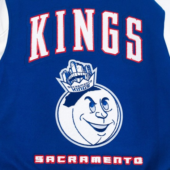 Sacramento Kings 2024/25 City Edition Chenille Blue Varsity Jacket