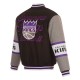 Sacramento Kings Black and Gray Varsity Wool Jacket Sacramento Kings Black and Gray Varsity Wool Jacket