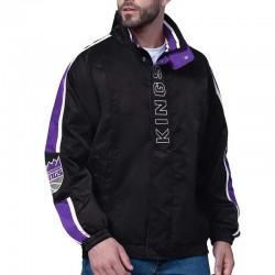 Sacramento Kings Freestyle Black Lightweight Full-Zip Jacket