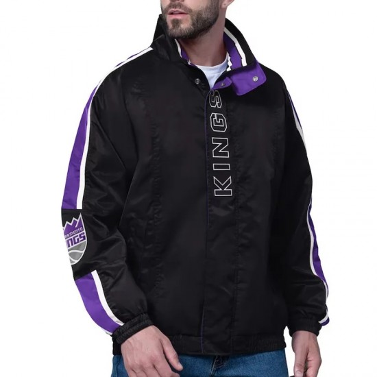 Sacramento Kings Freestyle Black Lightweight Full-Zip Jacket